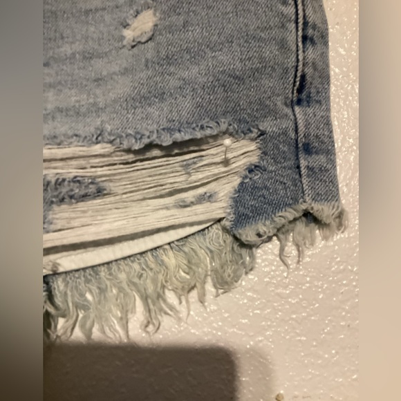 We The Free Distressed Jean Shorts by Free People - Picture 5 of 11